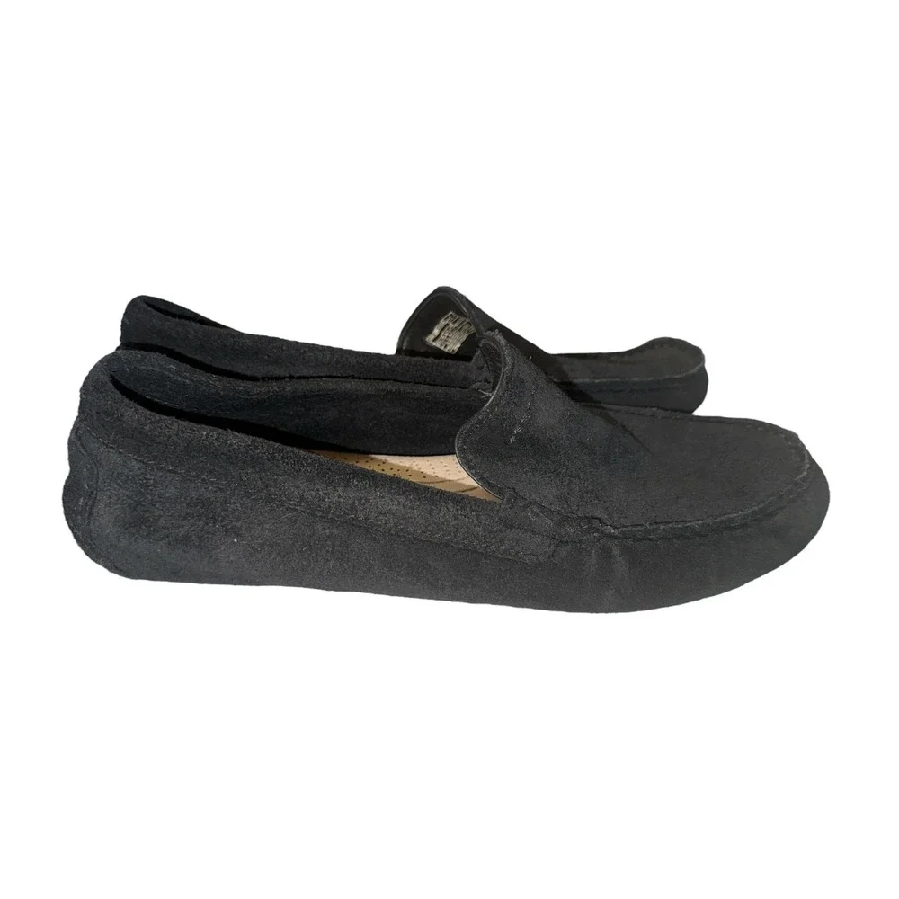 UGG Men's Black Suede Moccasin Slippers‎ | Classic Indoor Outdoor Loafers | Sz 9